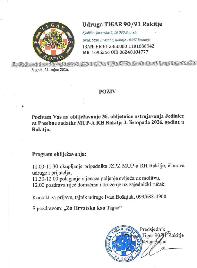 poziv 36 obljetnica